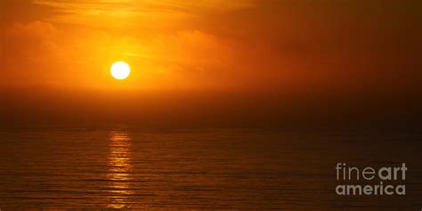Sun Setting Over The Pacific Ocean Off La Jolla San Diego Califo