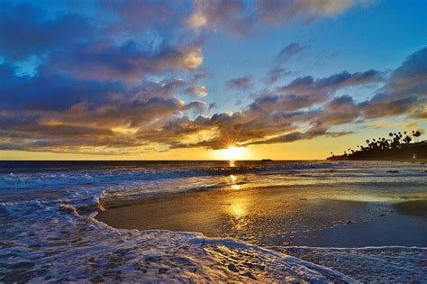 Sunset In Laguna Beach California Photograph By David Knowles