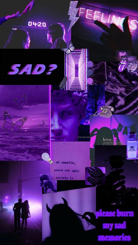 Grungedark Purple Aesthetic Wallpaper 🖤💀💜💣 Dark Purple Aesthetic