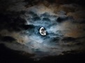 Fondo de pantalla Luna, Nubes, Noche, Cielo, Oscuro, Overcast HD ...