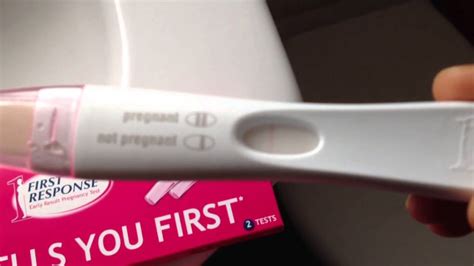 Live First Response Pregnancy Test Youtube