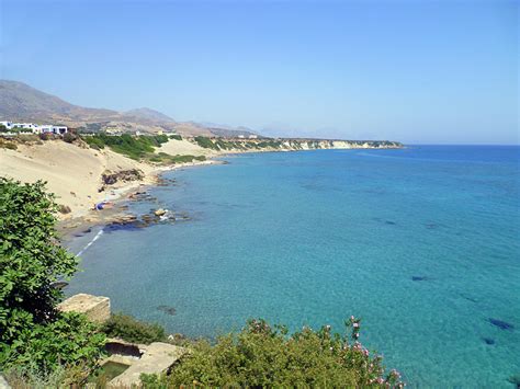 Orthi Ammos Beach Fragokastelo Chania Crete Mycrete