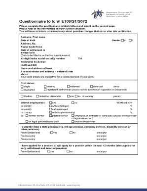 Questionnaire To Form E S S Fill And Sign Printable Template