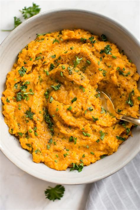 The sweet potatoes cook in minutes and come out perfectly creamy and fluffy every single time. Easy and Healthier Instant Pot Mashed Sweet Potatoes ...