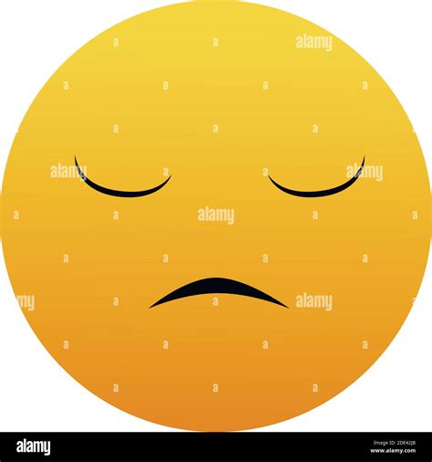 Pensive Face Stock Vector Images Alamy