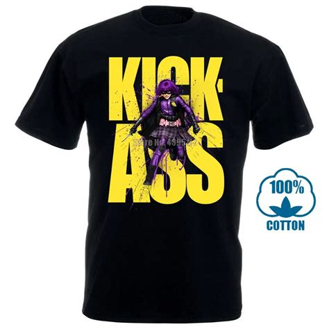 Kick Ass Hit Girl Mens Black T Shirt Movie Tee 100 Cotton Fan T