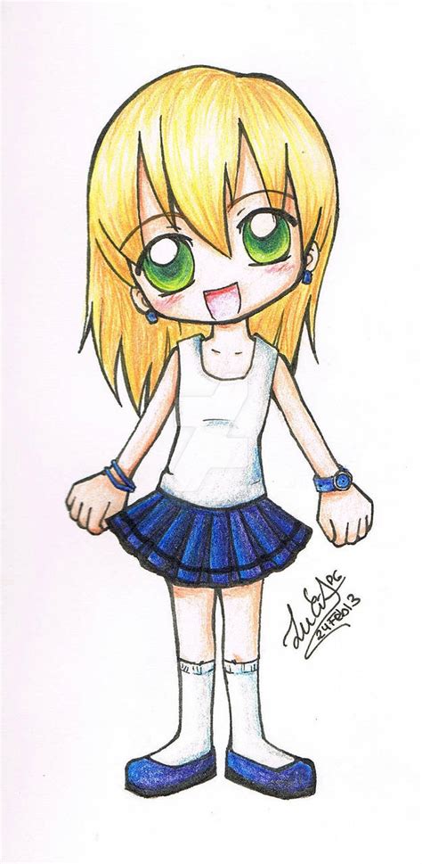 Chibi Girl By Lucia 95rdus On Deviantart