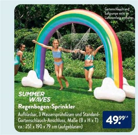 Summer Waves Regenbogen Sprinkler Angebot Bei Aldi SÜd 1prospektede