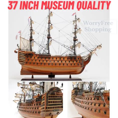 A Fine Early Th Century Large Antique Ship Model Of Hms Pandora My