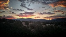Sangre De Cristo Mountains Sunset. Santa Fe, New Mexico : SkyPorn