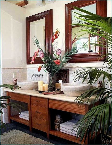 British Colonial Style Furniture And Decor Tropical Bathroom Decor
