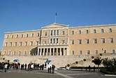 Il Parlamento greco, Atene fotografia stock. Immagine di protezioni ...
