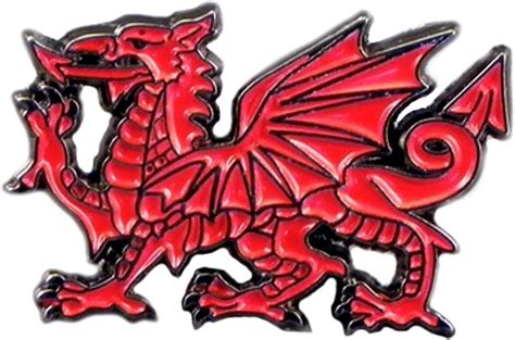 Metal Enamel Pin Badge Wales Red Dragon Welsh National Cymru