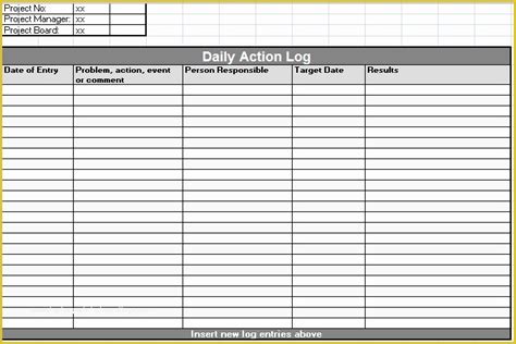 9 Daily Activity Log Template In Ms Word Sampletemplatess