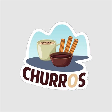 Churros Sticker Printable Artwork Design On White Background 18018747