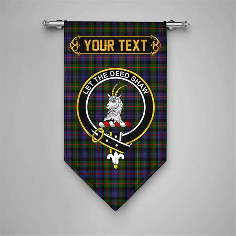 Scottish Fleming Clan Crest Tartan Gonfalon Custom Personalized