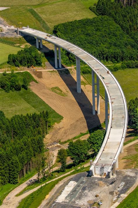 Bestwig Von Oben Neubau Der Talbrücke Nuttlar Der Bab Bundesautobahn