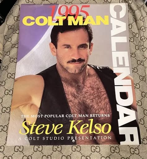 Colt Man Steve Kelso Calendar Rare Find Vintage Gay Pig Men
