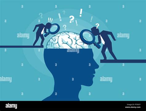 Colorful Vector Illustration Of Scientists Researching Brain And