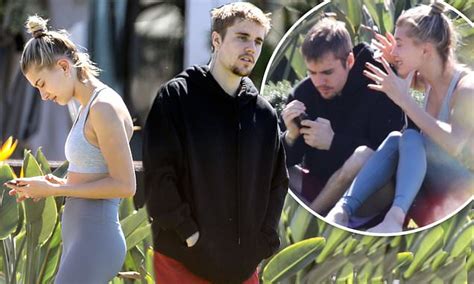 Justin Bieber And Hailey Baldwin Look Tense As They Appear To Argue Amid Reports Marriage On