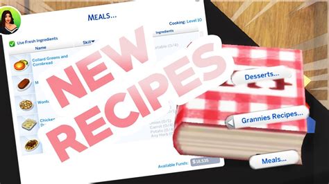 New Cooking Recipes For Your Sims The Sims 4 Mods Youtube