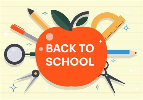 Free Flat Back To School Vector Illustration 118901 Vector Art At Vecteezy