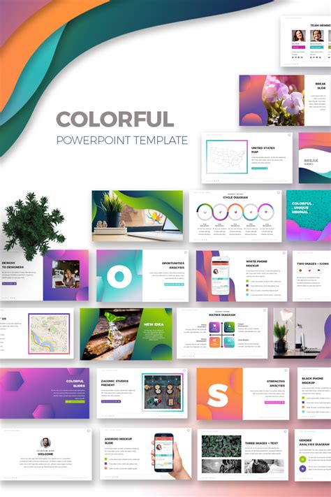 Colorful Powerpoint Template 67853