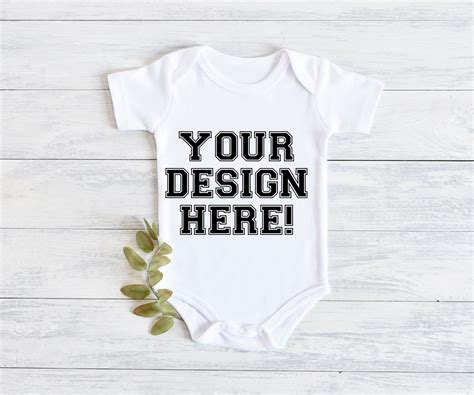 Custom Text Baby Onesies Baby Bodysuits Personalized Baby Etsy