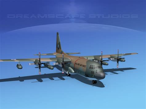 Lockheed C 130 Hercules Greece 3d Model Rigged Max Obj 3ds Lwo Lw
