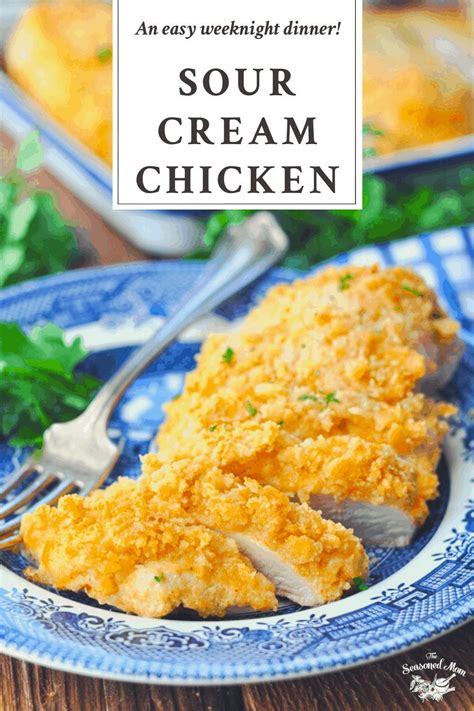 Add sliced cheese on top of chicken breasts. Sour Cream Chicken | Recipe in 2020 | Sour cream chicken ...