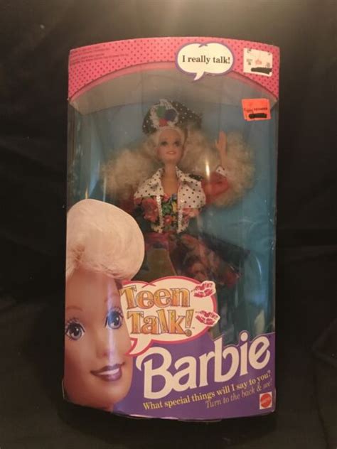 Teen Talk Barbie Doll Really Talks 4 Fun Phrases Blonde 1991 Mattel Nrfb T3 For Sale Online Ebay