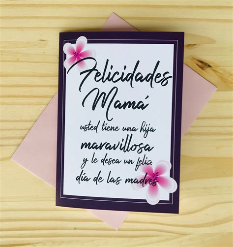Día De Las Madres Felicidades Mama Spanish Mother S Day Etsy Uk