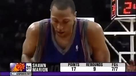 Shawn Marion Suns 22pts 13rebs Vs Grizzlies 2004 Youtube