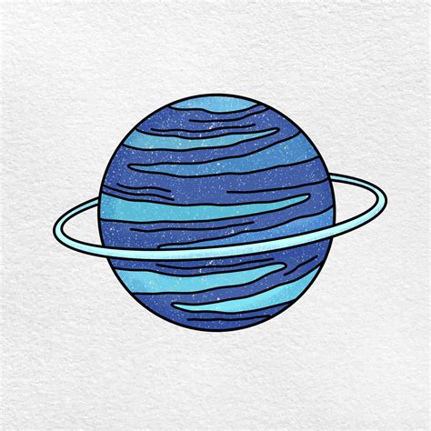 How To Draw Uranus Helloartsy