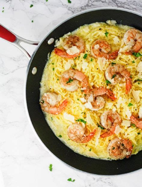 Garlic Shrimp Spaghetti Squash Recipe Sparkrecipes