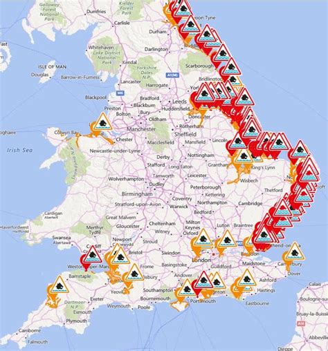 Tidal Surge Threat As Snow And Heavy Winds Grip Uk Bbc News