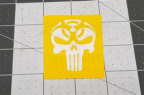 Biohazard Punisher Gas Mask Stencil Freedom Stencils