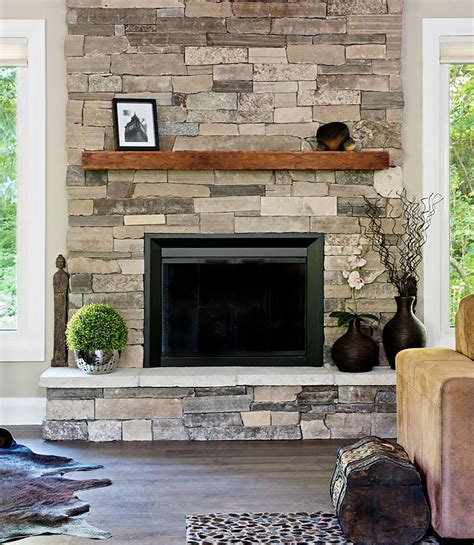 We tore out our formal molding and tile and did an all stone fireplace. Fireplace Mantle 8x8 - Farmhouse Mantel - Rustic Modern ...