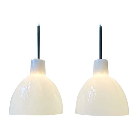 French White Opaline Glass Pendant Lights For Sale At 1stdibs French