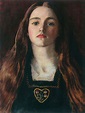 John Everett Millais, Sophie Gray, 1857, oil on paper laid on panel, 30 ...