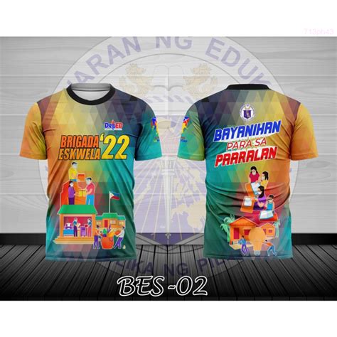 Summer Popular Brigada Eskwela Tshirt Full Sublimation 3d Summer