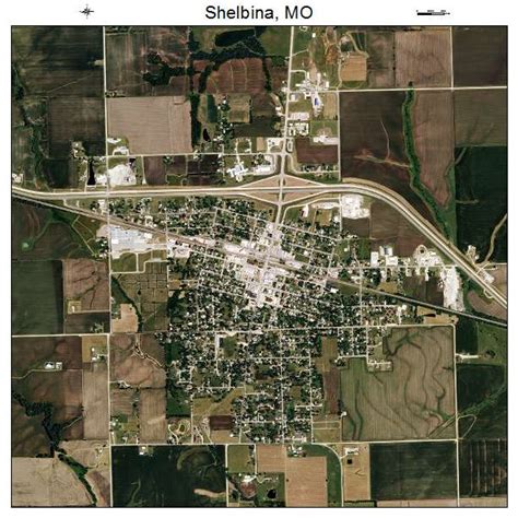 Aerial Photography Map Of Shelbina Mo Missouri