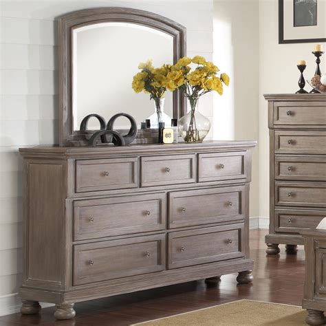 New Classic Allegra 7 Drawer Dresser And Mirror Set A1 Furniture