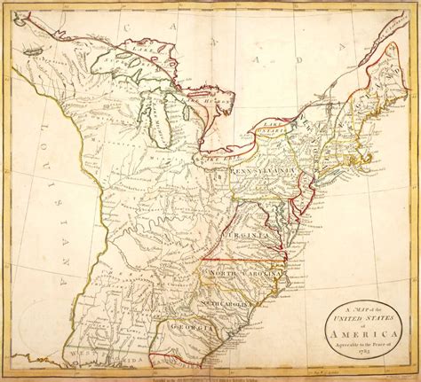 1783 Map Of The United States Of America At Whytes Auctions Whytes