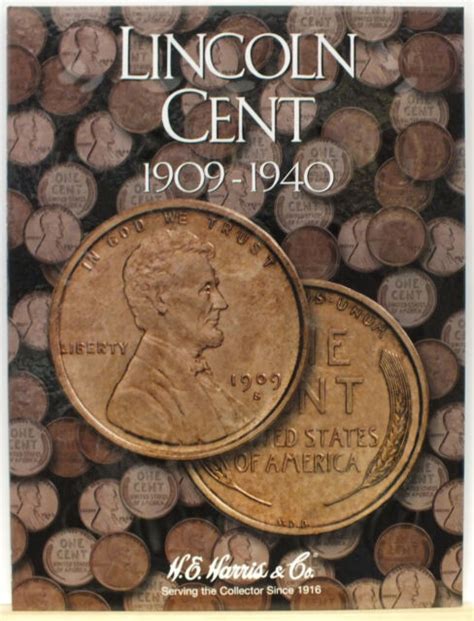 Coin Folder Lincoln Cents 1909 To 1940 Penny Set Harris Album 2672