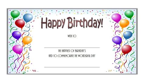 Birthday T Certificate Template 7 Funny Designs Free Fresh