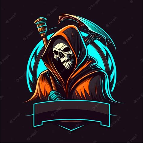 Premium Vector Grim Reaper Esports Mascot Gaming Logo Template