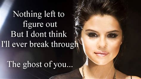 Selena Gomez Ghost Of You Lyrics Youtube