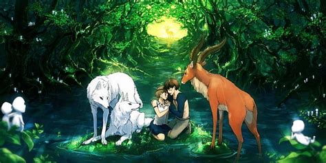 Studio Ghibli Princess Mononoke Anime Tree Plant Representation Hd