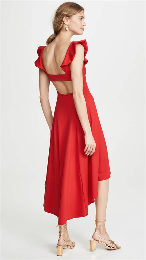 Susana Monaco Ruffle Strap Cutout Dress | Cutout dress, Dresses, Blue ...